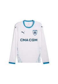 Puma - Koszulka domowa z długim rękawem OM 2024/25. Kolor: niebieski, biały, wielokolorowy. Długość rękawa: długi rękaw. Długość: długie. Sport: piłka nożna