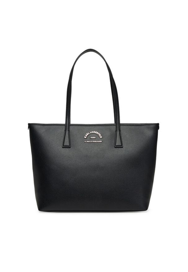 Karl Lagerfeld - KARL LAGERFELD Torebka A3W30314 Czarny. Kolor: czarny. Materiał: skórzane