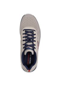 skechers - Adidasy Skechers Track - Leshur, Mężczyźni. Kolor: beżowy. Materiał: materiał
