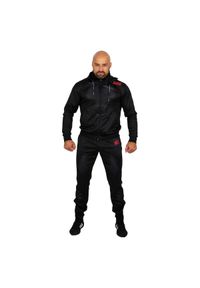 Dres sportowy męski EXTREME HOBBY BLACK ARMOUR. Kolor: czarny. Materiał: poliester, dresówka #1