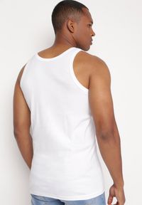 Born2be - Biała Klasyczna Koszulka Bez Rękawów Tank Top Clecotia. Kolor: biały. Długość rękawa: bez rękawów #6