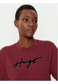 Hugo - HUGO T-Shirt 50528585 Czerwony Regular Fit. Kolor: czerwony. Materiał: bawełna #2