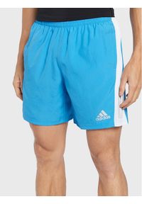 Adidas - adidas Szorty sportowe Own The Run HL3983 Niebieski Regular Fit. Kolor: niebieski. Materiał: syntetyk. Styl: sportowy #1