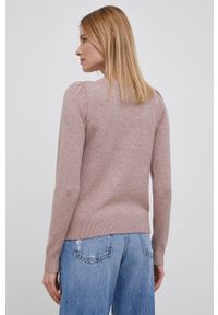 JDY sweter damski kolor różowy lekki. Okazja: na co dzień. Kolor: różowy. Materiał: dzianina. Długość rękawa: długi rękaw. Długość: długie. Wzór: melanż. Styl: casual #5