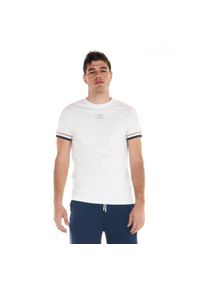 LEONE 1947 APPAREL - Męska koszulka w odcieniach ziemi. Kolor: biały. Materiał: tkanina. Sport: fitness