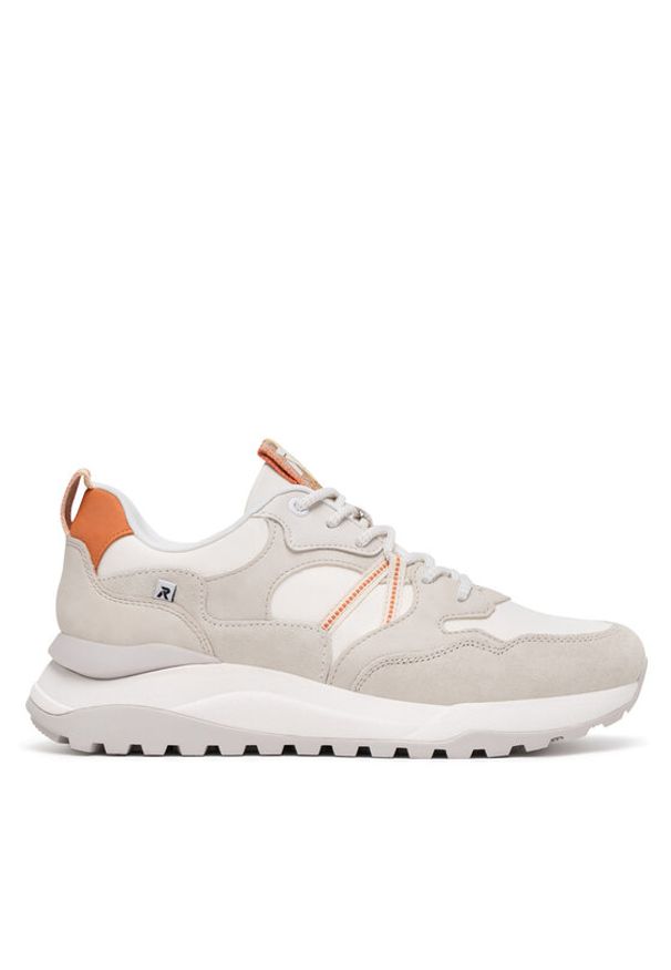 Rieker Revolution Lifestyle Sneakersy W2501-80 Beżowy. Kolor: beżowy. Materiał: materiał