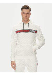 Guess Bluza New Korbin Z4BQ30 FL04Q Biały Regular Fit. Kolor: biały. Materiał: syntetyk