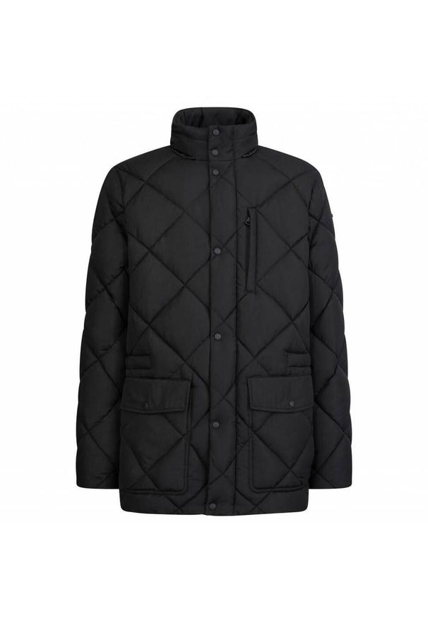 Geox - Kurtka GEOX W CAMEI MID JKT Czarny. Kolor: czarny. Materiał: tkanina