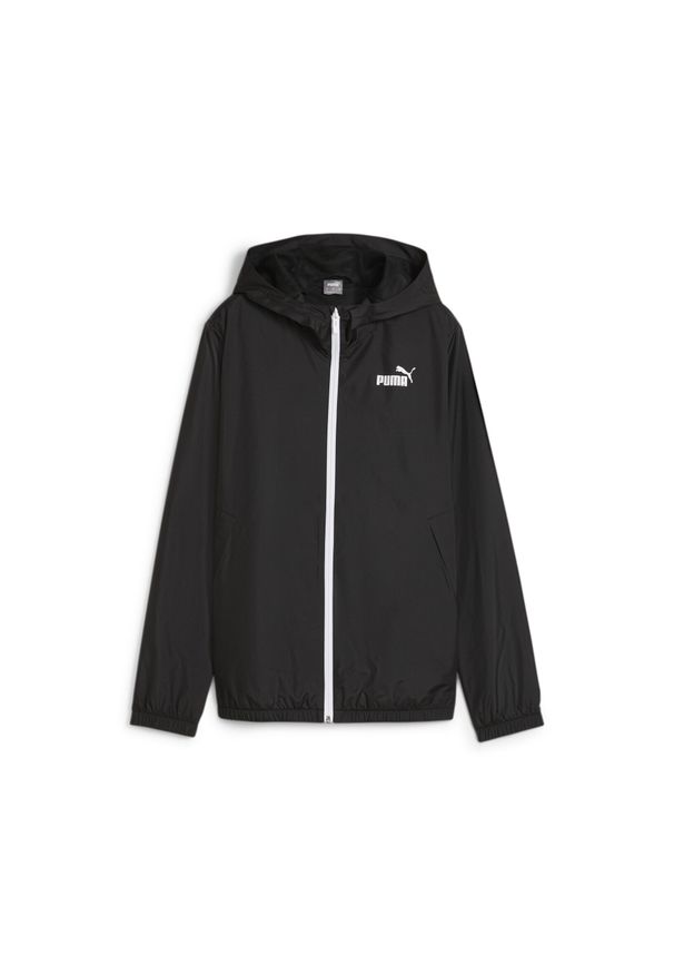 Puma - Damska wiatrówka Essentials Solid PUMA Black All. Kolor: czarny. Materiał: syntetyk, tkanina. Sport: bieganie