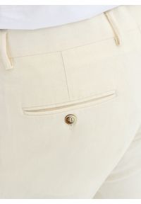 Pako Lorente - PAKO LORENTE - Beżowe spodnie ganiturowe z lnem. Kolor: beżowy. Materiał: len. Wzór: gładki. Sezon: wiosna, lato #4