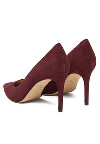 Stuart Weitzman Szpilki Stuart Power 85 SJ948 PY0 Bordowy. Kolor: czerwony. Materiał: skóra, zamsz. Obcas: na szpilce #3