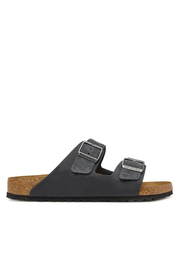 Birkenstock Klapki Arizona 1032435 Szary ciemny. Kolor: szary. Materiał: zamsz, skóra