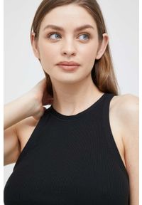 Polo Ralph Lauren top bawełniany kolor czarny. Typ kołnierza: polo. Kolor: czarny. Materiał: bawełna #3