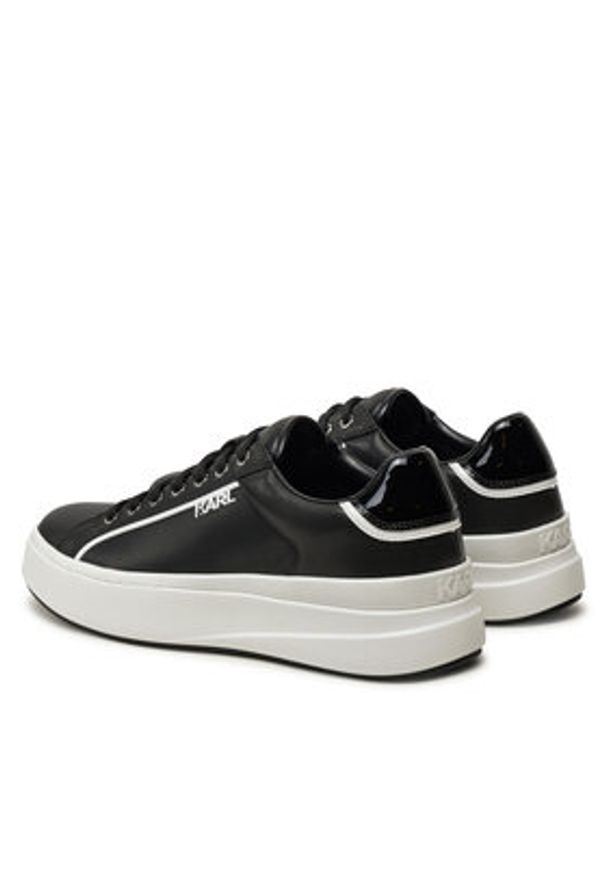 Karl Lagerfeld - KARL LAGERFELD Sneakersy KL54020 Czarny. Kolor: czarny. Materiał: skóra