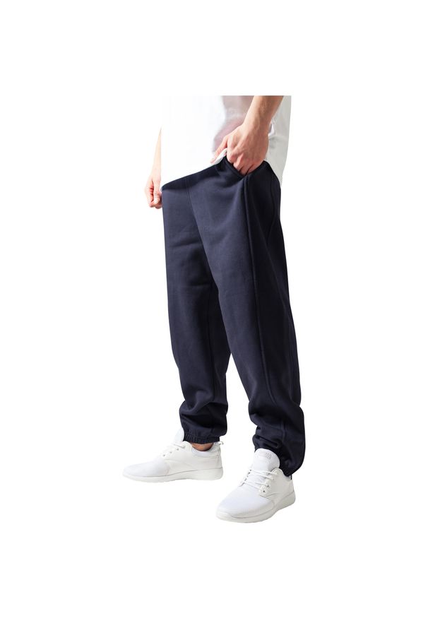 Spodnie Urban Classics basic. Kolor: niebieski. Długość: długie