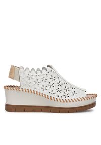 Rieker Sandały 60355-80 Biały. Kolor: biały. Materiał: skóra, syntetyk #1