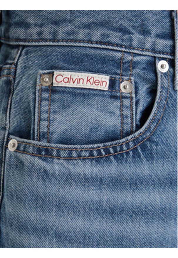 Calvin Klein Jeans Jeansy LV047E701G Niebieski Wide Leg. Kolor: niebieski