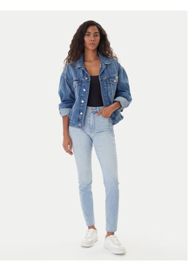 Calvin Klein Jeans Jeansy LV047E610G Niebieski Skinny Fit. Kolor: niebieski