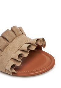 Pieces Klapki Nola 17101699 Beżowy. Kolor: beżowy. Materiał: materiał #5
