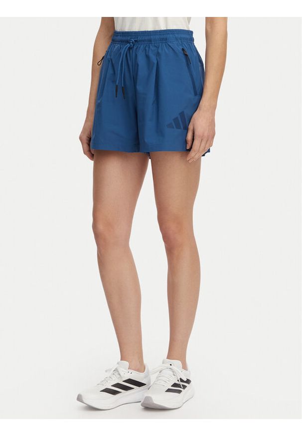 Adidas - adidas Szorty sportowe Z.N.E. KF0579 Granatowy Loose Fit. Kolor: niebieski. Materiał: syntetyk