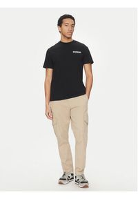 Napapijri T-Shirt S-Dati NP0A4IE2 Czarny Regular Fit. Kolor: czarny. Materiał: bawełna #4