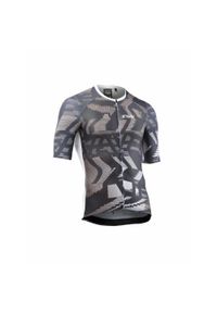 Koszulka rowerowa szosa gravel NORTHWAVE Blade Air Jersey beżowy. Kolor: biały, wielokolorowy, beżowy. Materiał: jersey. Sezon: lato