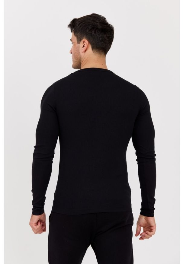 Diesel - DIESEL Czarny longsleeve męski D-RIBBER-LS-N, Rozmiar XXL. Kolor: czarny. Materiał: materiał, bawełna, elastan. Długość rękawa: długi rękaw. Długość: długie