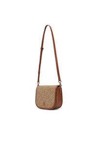 TOMMY HILFIGER - Tommy Hilfiger Torebka Th Monoplay Leather Saddle Bag AW0AW17414 Brązowy. Kolor: brązowy. Materiał: skórzane