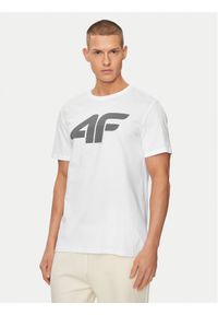 4f - 4F T-Shirt 4FWSS24TTSHM1155 Biały Regular Fit. Kolor: biały. Materiał: bawełna