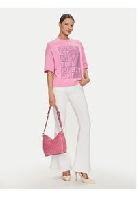 Guess T-Shirt W4YI28 I3Z14 Różowy Boxy Fit. Kolor: różowy. Materiał: bawełna #5