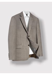 Brązowa marynarka męska premium P22SP-3X-019-A-S - Pako Lorente. Kolor: brązowy. Materiał: wełna, len. Wzór: gładki. Styl: klasyczny #1