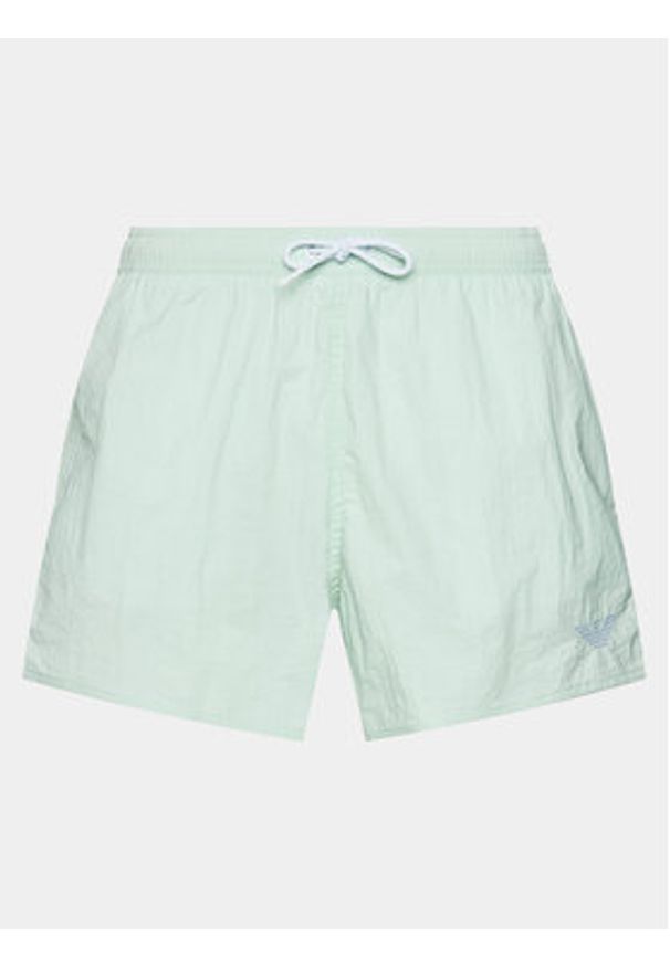 Emporio Armani Underwear Szorty kąpielowe 211756 4R422 02783 Zielony Regular Fit. Kolor: zielony. Materiał: syntetyk