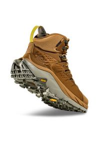 HOKA - Hoka Trekkingi Kaha 2 GTX GORE-TEX 1123155 Brązowy. Kolor: brązowy. Materiał: skóra, nubuk. Technologia: Gore-Tex. Sport: turystyka piesza