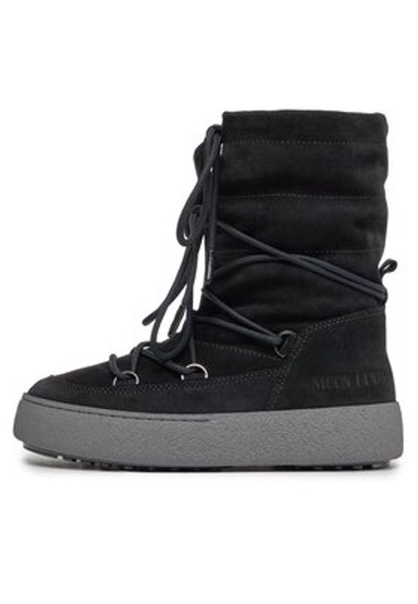 Moon Boot Śniegowce Ltrack Suede 24501100003 Czarny. Kolor: czarny. Materiał: zamsz, skóra