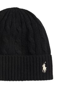 Polo Ralph Lauren Czapka z daszkiem 455981442001 Czarny. Kolor: czarny. Materiał: wełna, materiał