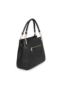 Kazar - Czarna torebka damska. Kolor: czarny. Materiał: skórzane. Styl: elegancki #6