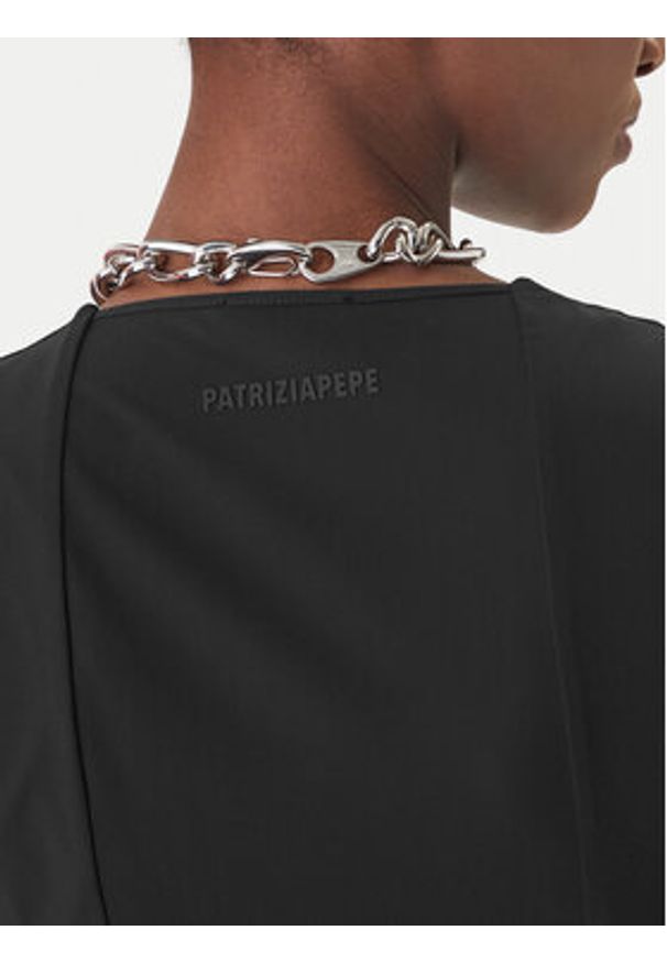 Patrizia Pepe Sukienka koktajlowa 2A3010/JZ26-K103 Czarny Regular Fit. Kolor: czarny. Materiał: syntetyk. Styl: wizytowy