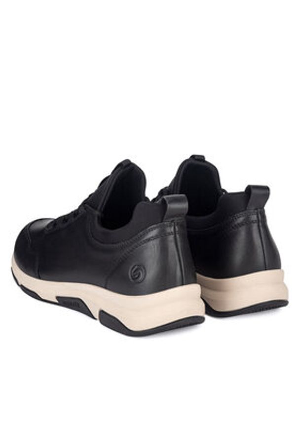 Remonte Sneakersy D1S00-00 Czarny. Kolor: czarny. Materiał: skóra