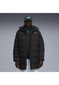 Puma - Męska parka z kapturem Mono PUMA Black. Typ kołnierza: kaptur. Kolor: czarny. Materiał: puch. Sport: turystyka piesza