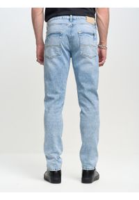 Big-Star - Spodnie jeans męskie Harper 173. Stan: podwyższony. Kolor: niebieski. Sezon: lato. Styl: retro, vintage