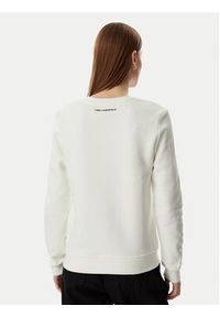 Karl Lagerfeld - KARL LAGERFELD Bluza A2W20071 Beżowy jasny Regular Fit. Typ kołnierza: dekolt w karo. Kolor: beżowy. Materiał: bawełna #5