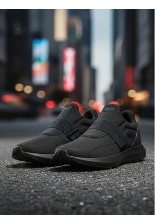 Reebok Buty do biegania CEO-CITYRIDE EASE 100227422 Czarny. Kolor: czarny. Materiał: materiał