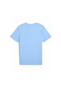 Puma - Męska koszulka Manchester City ftblNRGY PUMA Team Light Blue. Kolor: niebieski. Materiał: guma, bawełna. Wzór: nadruk