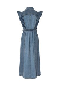YAS Sukienka jeansowa Cawi 26037659 Niebieski Regular Fit. Kolor: niebieski. Materiał: bawełna