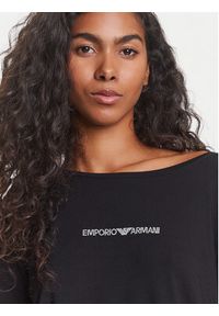 Emporio Armani T-Shirt EW000780 AF12192 UC001 Czarny Regular Fit. Kolor: czarny. Materiał: wiskoza #5
