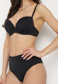 Born2be - Czarne Klasyczne Bikini Majtki Typu Figi i Biustonosz Natinela. Kolor: czarny #6