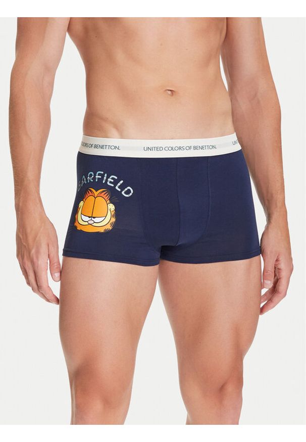 United Colors of Benetton - United Colors Of Benetton Bokserki 32IM2X017 Granatowy. Kolor: niebieski. Materiał: bawełna