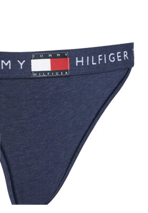 TOMMY HILFIGER - Tommy Hilfiger Stringi UW0UW06095 Granatowy. Kolor: niebieski. Materiał: bawełna