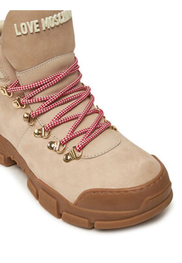 Love Moschino - LOVE MOSCHINO Trapery JA15494G0LIP0120 Écru. Materiał: skóra