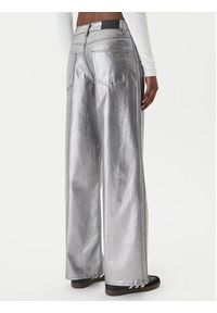 Adidas - adidas Jeansy Firebird KD2922 Srebrny Loose Fit. Kolor: srebrny #9